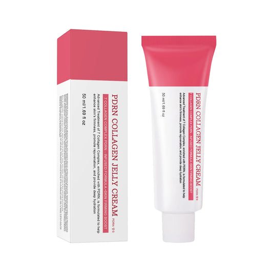PDRN Collagen Jelly Cream with Hyaluronic Acid Anti-Wrinkle Firming Moisturizing Plumping Even Skin Tone Facial Skin Care