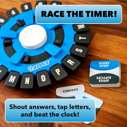the Original TAPPLE, the Fast-Paced Family Board Game,Choose a Category & Race against the Timer to Be the Last Player,Learning Word Game for Ages 8 & Up, 2-8 Players, 15-20 Minute Play Time