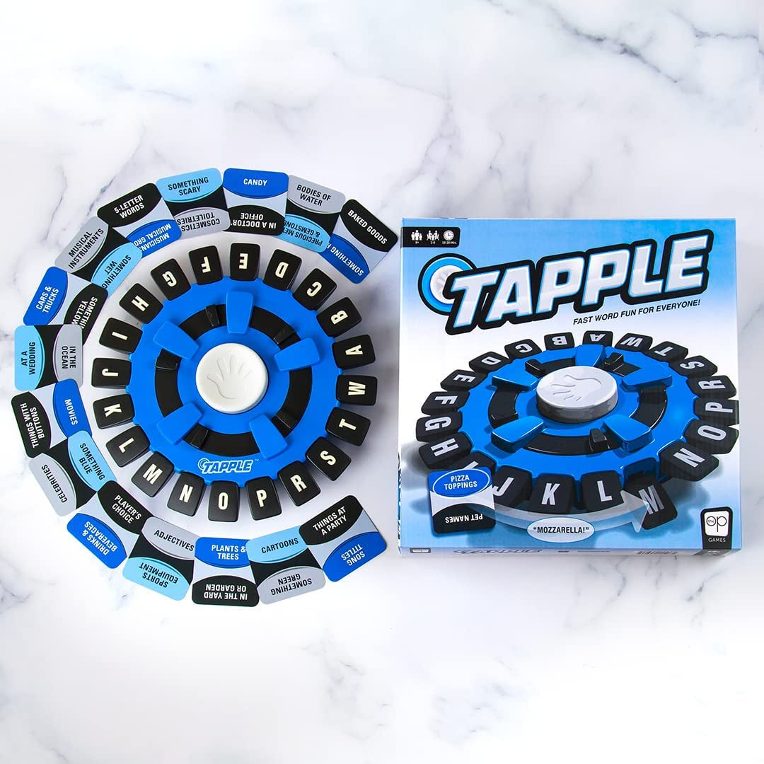 the Original TAPPLE, the Fast-Paced Family Board Game,Choose a Category & Race against the Timer to Be the Last Player,Learning Word Game for Ages 8 & Up, 2-8 Players, 15-20 Minute Play Time