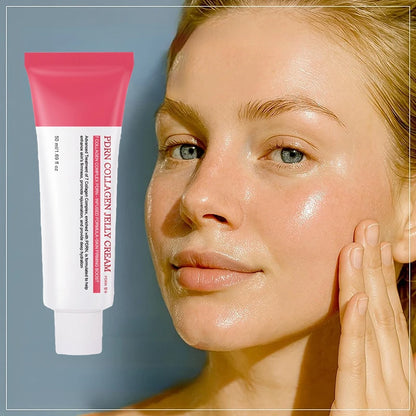 PDRN Collagen Jelly Cream with Hyaluronic Acid Anti-Wrinkle Firming Moisturizing Plumping Even Skin Tone Facial Skin Care