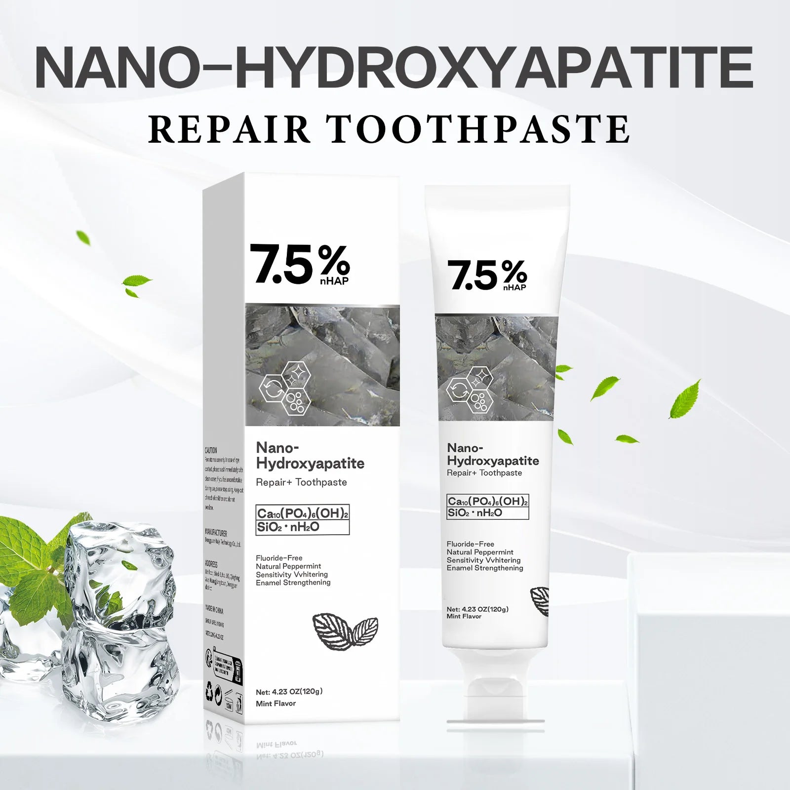 Nano Hydroxyapatite Toothpaste Remover Coffee Tea Stain Improve Bad Breath Prevent Caries Teeth Whitening Toothpaste Products