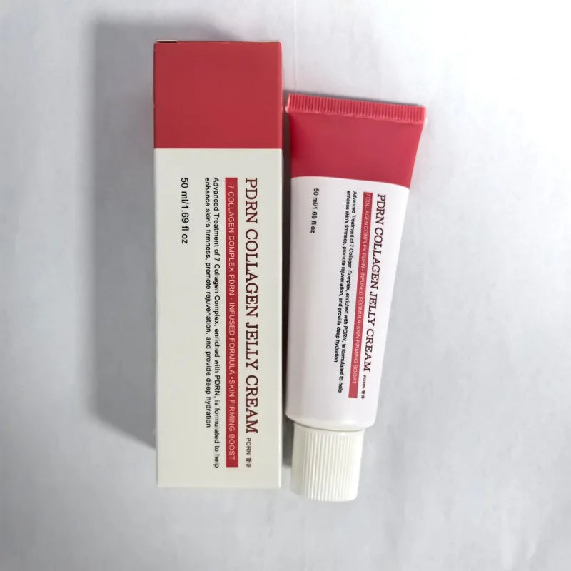 PDRN Collagen Jelly Cream with Hyaluronic Acid Anti-Wrinkle Firming Moisturizing Plumping Even Skin Tone Facial Skin Care