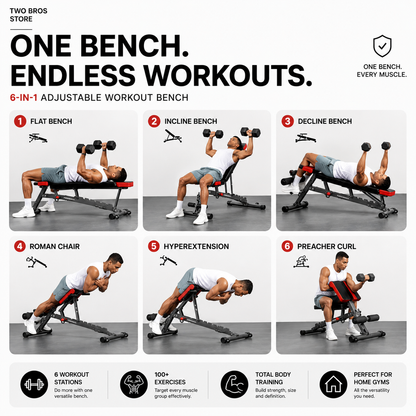 FlexBench™ Pro 1000 / Home Gym Premium 6-in-1
