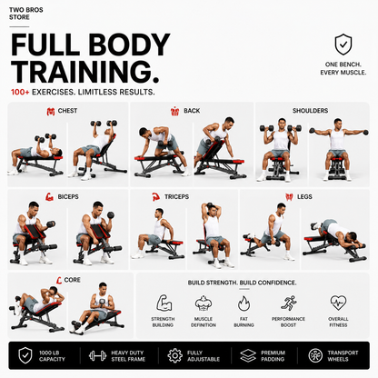 FlexBench™ Pro 1000 / Home Gym Premium 6-in-1