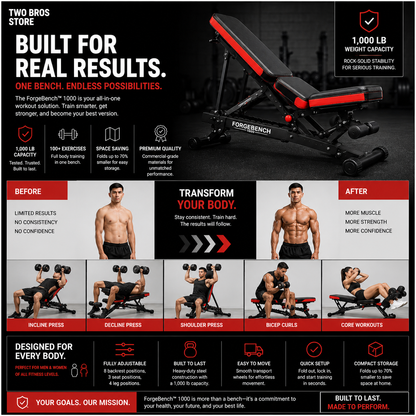 FlexBench™ Pro 1000 / Home Gym Premium 6-in-1