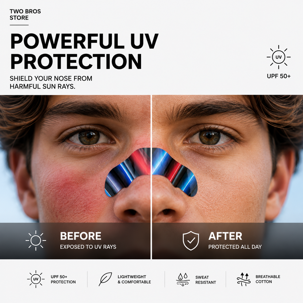ANYHORSE™ SportShield UV Nose Strips