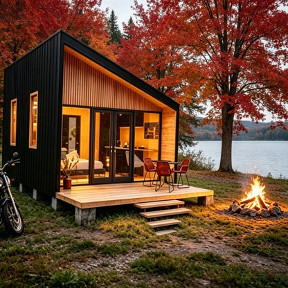 Luxury Prefabricated Tiny Space Capsule House Apple Cabin for Bathroom Warehouse Solar Powered Waterproof Fast Install