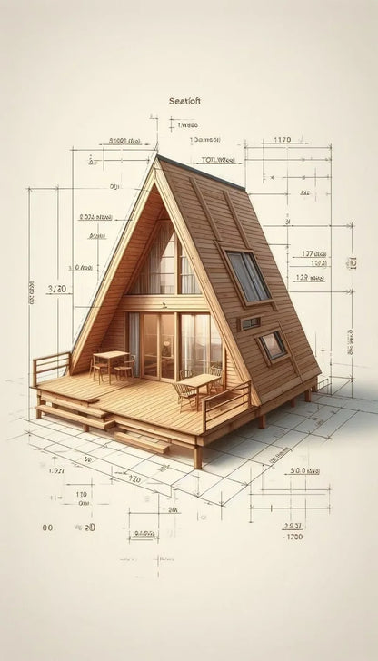 Customized Prefab Triangle House 20Ft 40Ft Portable Steel Frame Home with Sandwich Panel for Outdoor Camping Shelter