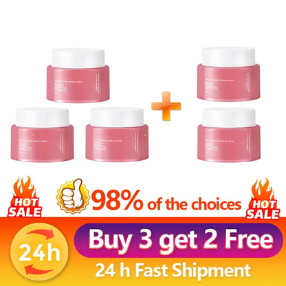 Pink Collagen PDRN Capsule Cream with Niacinamide Cream for Uneven Skin Tone Lightweight Face Moisturizer Non Greasy Care