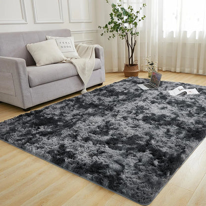 Minimalist Shaggy Living Room Rug, Soft and Fluffy Area Rug, Bedroom Dormitory Children'S Room Carpet, Home Decor
