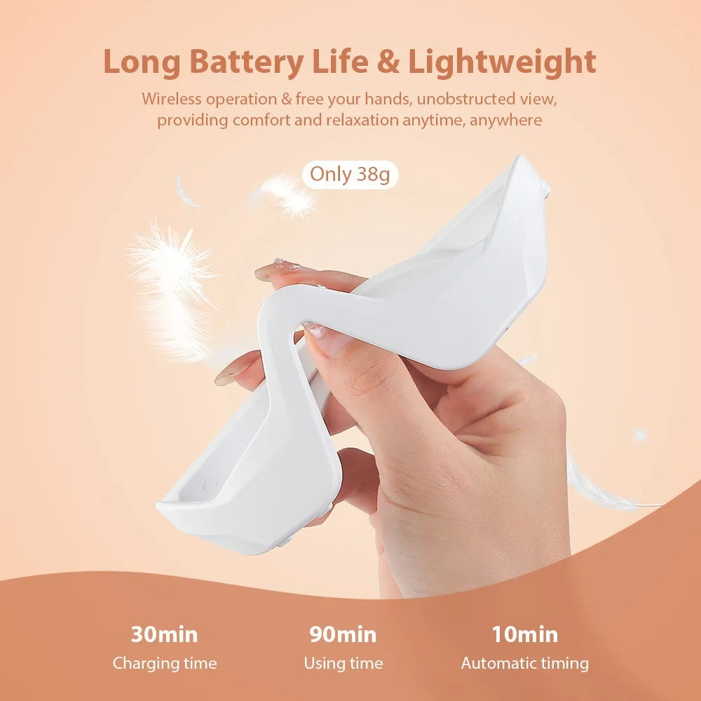 Eye Relax Massager Fatigue Relief Lighten Dark Circles Smooth Eye Fine Line Microcurrent Red Light Eye Care Beauty Device