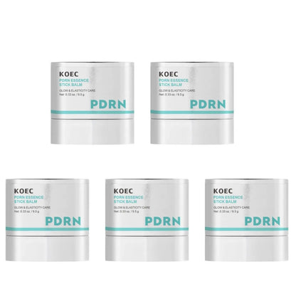 KOEC Portable PDRN Essence Stick Balm Collagen Niacinamide Glycerin, Moisturizing Glowing Firming Anti-Wrinkle Elasticity Boost