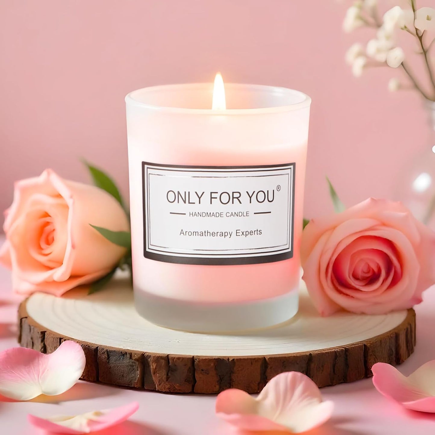 Birthday and Get Well Gifts for Women - Relaxing Spa Care Package with Luxury Flannel Blanket, Light-Up Rose Flower - Unique Self Care Gift Basket for Mom, Wife, Friends