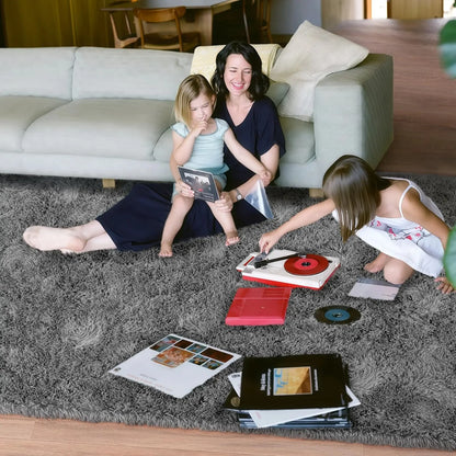 Minimalist Shaggy Living Room Rug, Soft and Fluffy Area Rug, Bedroom Dormitory Children'S Room Carpet, Home Decor